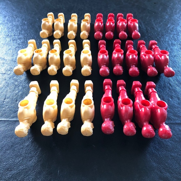 Foosball Soccer Table Games Players 4.25" (0.5" Side Holes) Replacement 26-piece - Picture 15 of 16